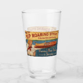 Verre Rétro Chris Craft Bois Cobra Boat Publicité (Devant)