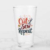 Verre Retro "Couper la couture répétée" Conception de l' (Dos)