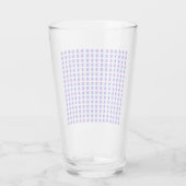 Verre rétro électrique rayé bleu & violet (Dos)