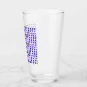 Verre rétro électrique rayé bleu & violet (Gauche)
