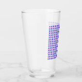 Verre rétro électrique rayé bleu & violet (Droite)