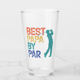 Verre Retro Golfer - Best Papa By Par