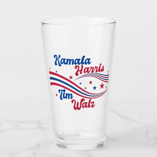 Verre Retro Kamala Harris Tim Walz Cute Election (Devant)