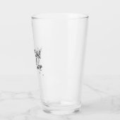 Verre Retro Martini - Demoiselle d'Honneur Noir (Gauche)