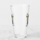 Verre Retro Mid Century Black Atomic Cats MCM (Gauche)