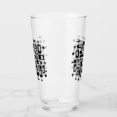 Verre Rétro Moderne du Milieu du Siècle Abstrait Atomiqu (Gauche)