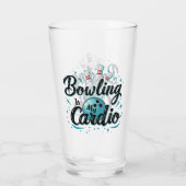 Verre Retro Neon "Bowling Is My Cardio" Funny Bowling (Dos)