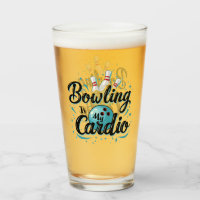 Retro Neon "Bowling Is My Cardio" Funny Bowling