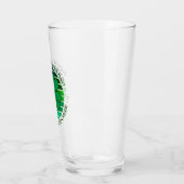 Verre Retro St. Patrick's Day Irlandais 4 feuille Clover (Gauche)