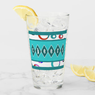 Verre Rétro style coloré de MCM d'anneaux