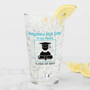 Verre Réunion du lycée Nom personnalisé Black Pastel 