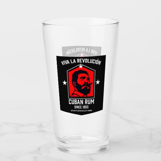 Verre Révolution des buveurs de rhum Libre à Cuba (Devant)