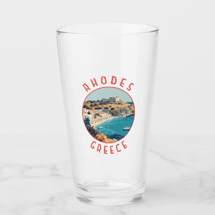 Verre Rhodes Grèce Cercle en détresse rétrograde