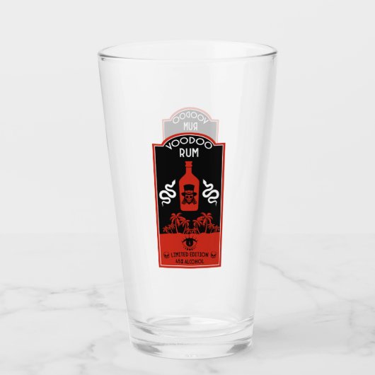 Verre rhum vaudou des Caraïbes (Devant)