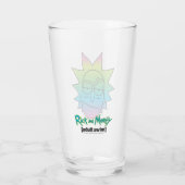 Verre RICK ET MORTY™| motif Rainbow Rick Head (Dos)
