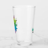 Verre RICK ET MORTY™| motif Rainbow Rick Head (Gauche)