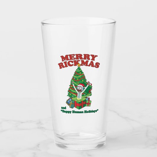 Verre Rick et Morty | Rick Merry Rickmas (Devant)