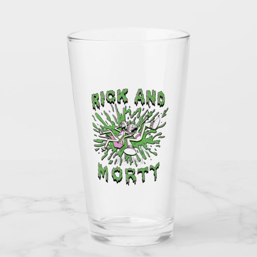 Verre RICK ET MORTY™| Tomber Dans La Tva Acide (Devant)