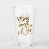 Verre Rien De Fancy Juste Amour | Micro Mariage Gold Hea (Dos)