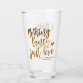 Verre Rien De Fancy Juste Amour | Micro Mariage Gold Hea (Devant)