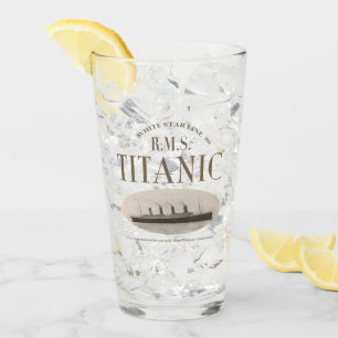 Verre RMS Titanic Ghost Ship Sepia Glass Cup