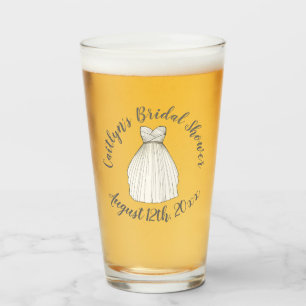 Verre Robe Mariage blanche Gown Fête des mariées Favoris
