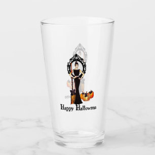 Verre Robe noire longue élégante classique d'Halloween g