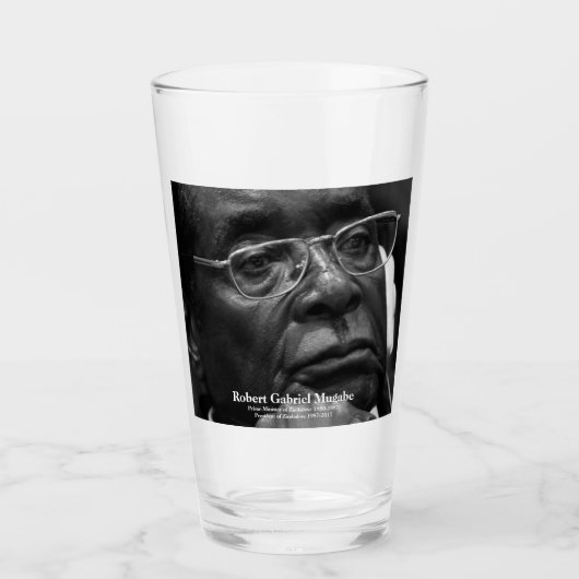 Verre Robert G. Mugabe, Président du Zimbabwe (Devant)