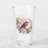 Verre Robin Parmi Les Fleurs Boire (Dos)