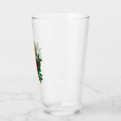 Verre Robin rouge sur décoration de Noël (Gauche)