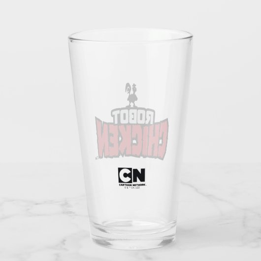 Verre Robot Chicken Logo (Dos)