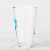 Verre Robot Chicken Scientist Head Graphic (Gauche)