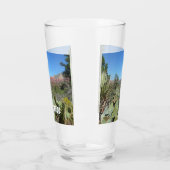 Verre Rochers rouges et cactus I (Gauche)