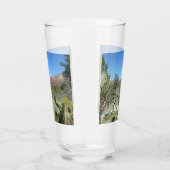 Verre Rochers rouges et cactus I (Droite)