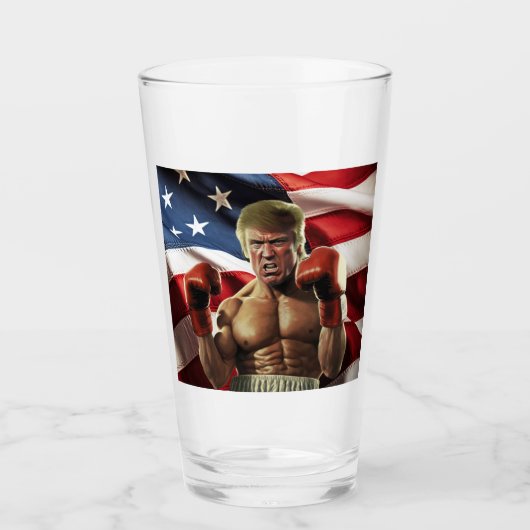 Verre Rocky Trump : le champion du peuple de la liberté (Devant)