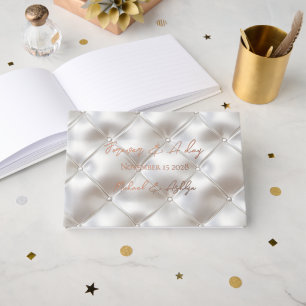 Verre romantique Blanc Faux Mariage en cuir