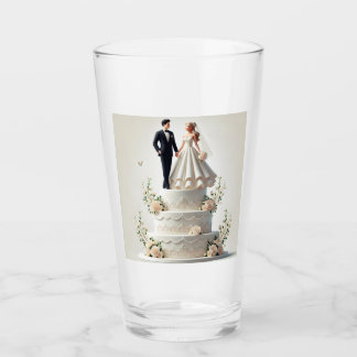 Verre Romantique gâteau mariage Glass Cup.