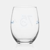 Verre rond du 75e anniversaire (Droite)
