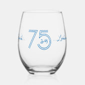 Verre rond du 75e anniversaire (Gauche)