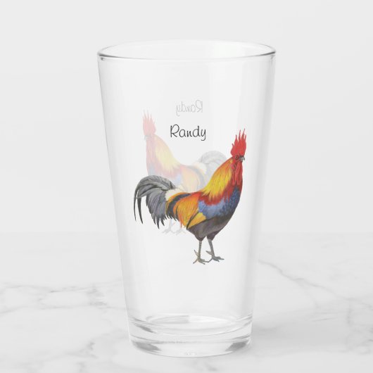 Verre Rooster (Dos)