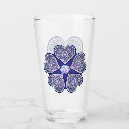Verre Rosace bleue (Dos)