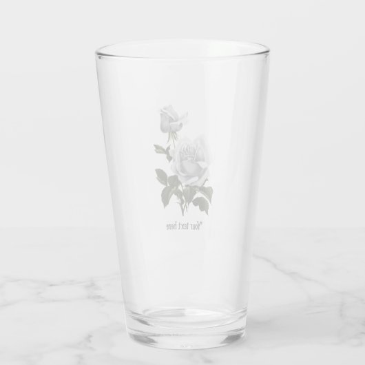Verre Rose blanche Grimoire (Dos)