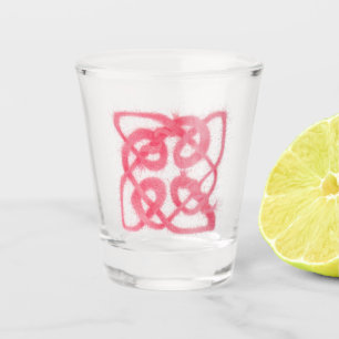 Verre rose CELTIC KNOT