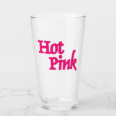 Verre rose chaud (Devant)