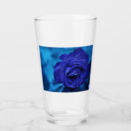 Verre Rose Dewdrop bleu (Devant)