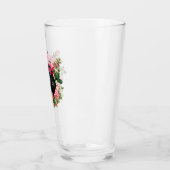 Verre Rose floral D20 Tabletop RPG Jeu Dice (Gauche)