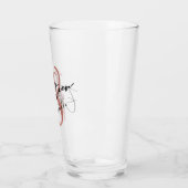 Verre Rose Gold Faux Foil 18e anniversaire (Gauche)