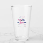 Verre Rose ou bleu nous vous aimons que le genre (Dos)