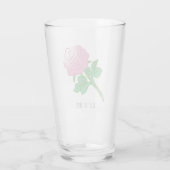 Verre Rose rose Mère Fête des Mères (Dos)
