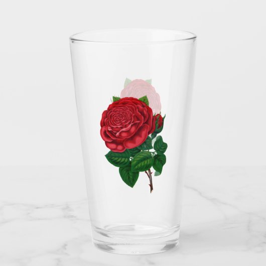 Verre Rose rouge (Devant)